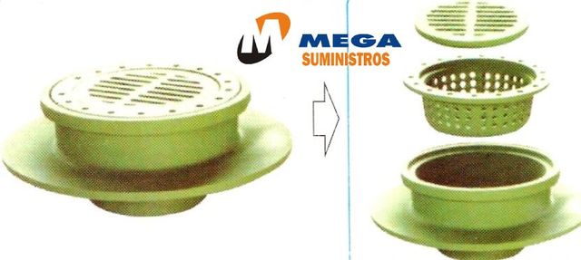 COLADERA CON TRAMPA PARA SOLIDOS